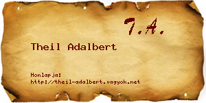 Theil Adalbert névjegykártya